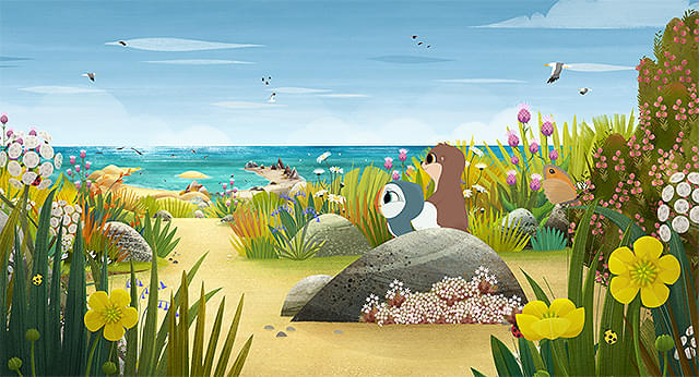 パフィンの小さな島