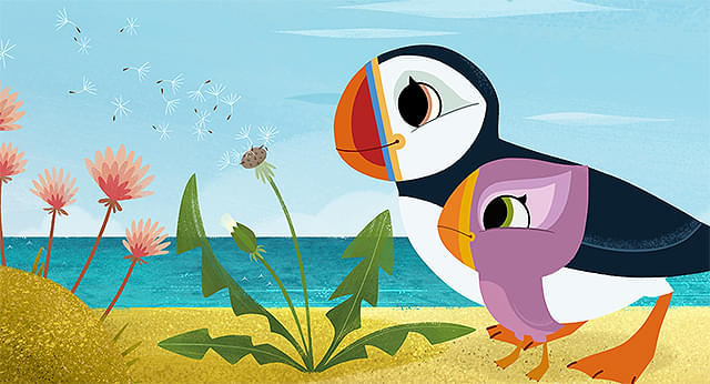 パフィンの小さな島